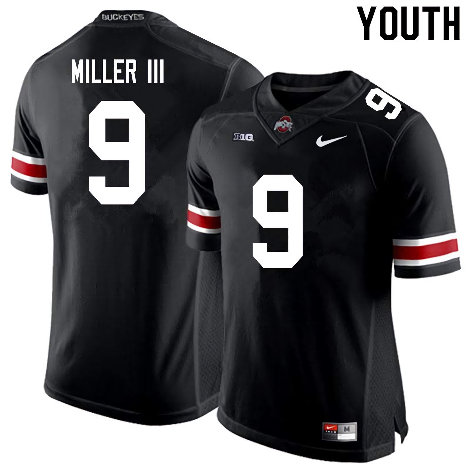 Jack Miller III Ohio State Buckeyes Youth NCAA #9 Nike Black College Stitched Football Jersey AZJ3756UN